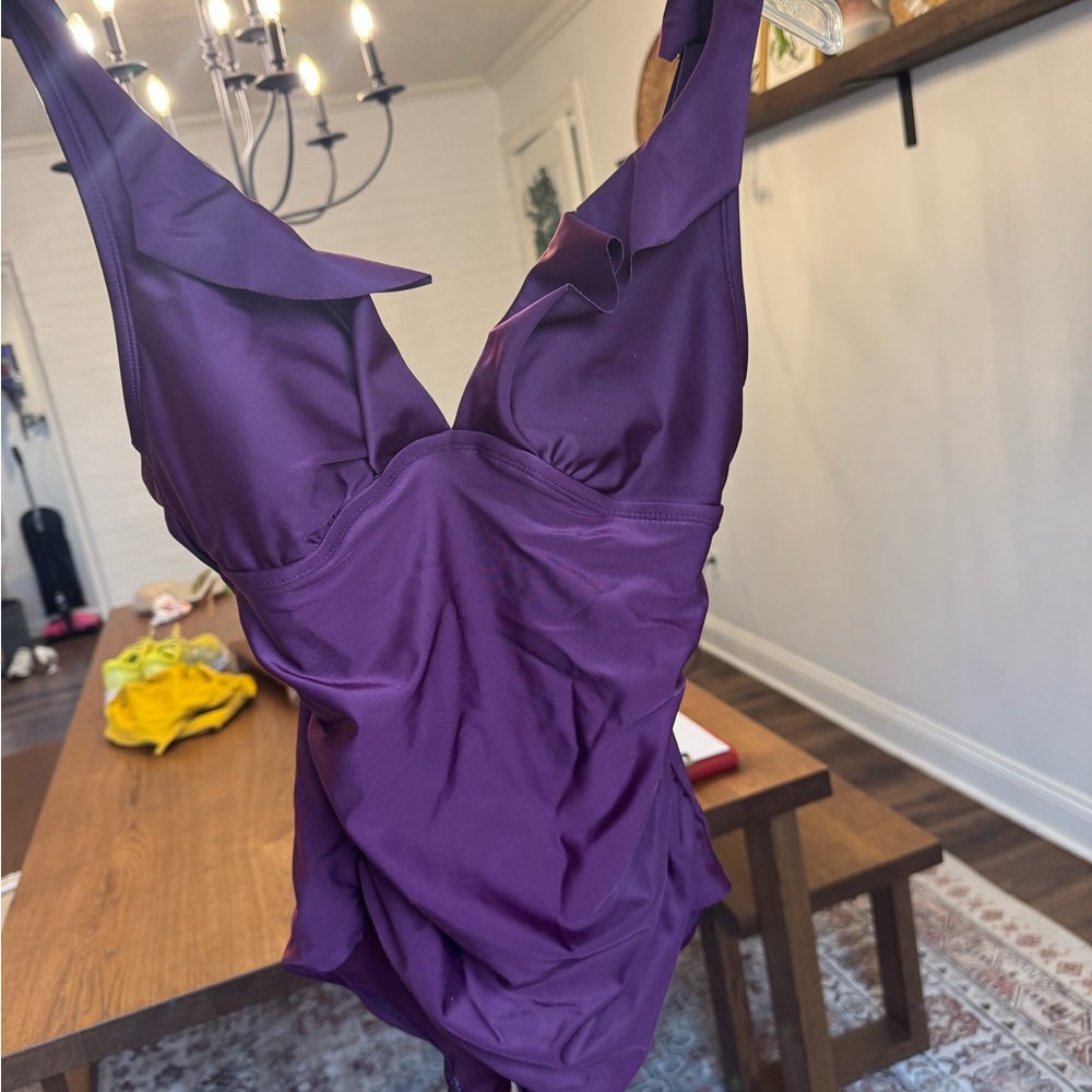 Kona Sol Purple Women's One Piece Swimsuit